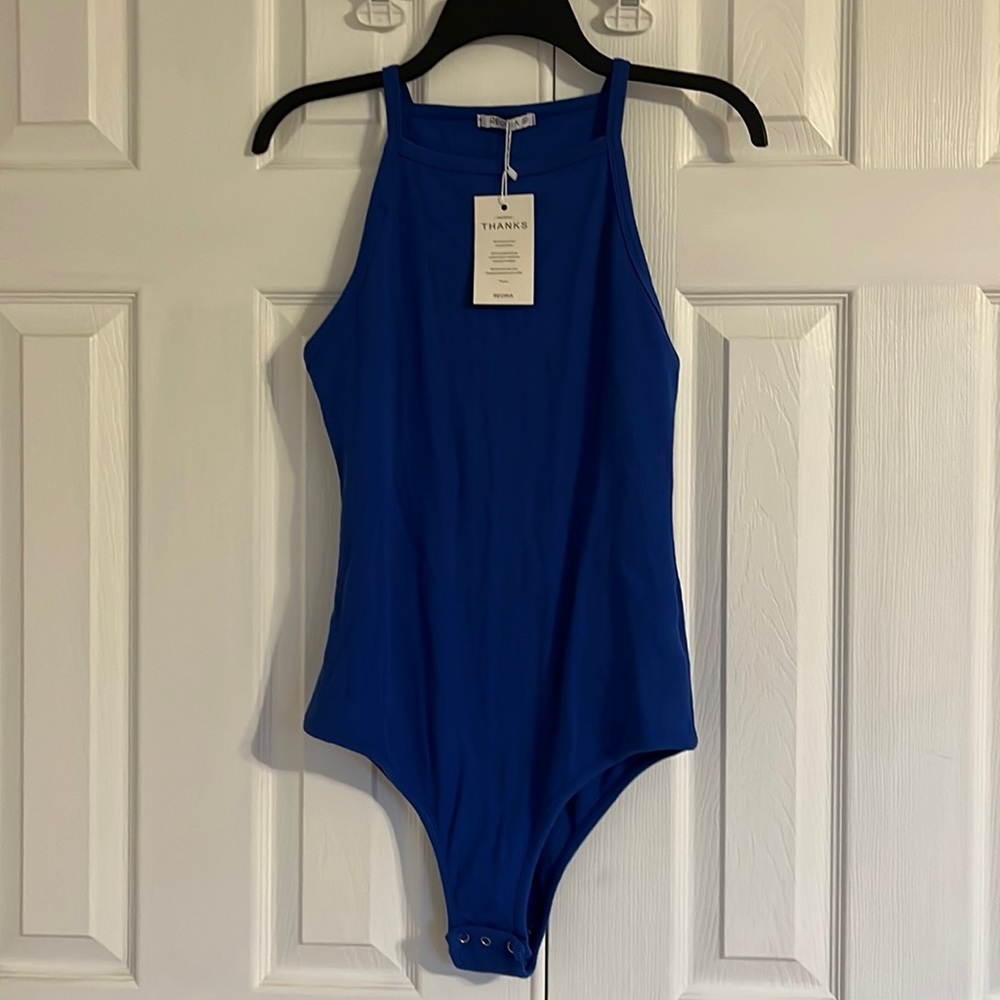 REORIA blue tank bodysuit NWT size xl